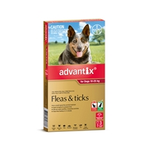 Advantix Dog 10-25Kg Red 3 Pack