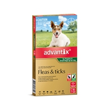 Advantix Dog Up To 4Kg Green 6 Pack