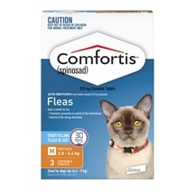 Comfortis Cat 2.8-5.4kg Orange 3 Pack