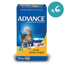 Advance Cat Adult Tender Chicken (7x85g) x 6