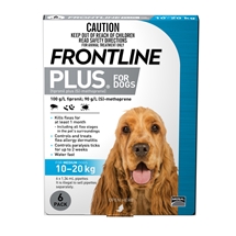 Frontline Plus Dog 10-20Kg Blue 6 Pack