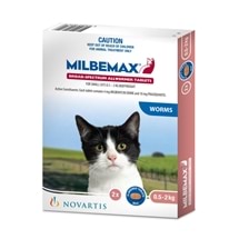 Milbemax All Wormer for Cats 0.5-2kg 2 Pack