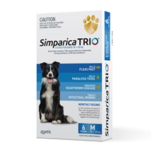 Simparica Trio 10.1-20kg Blue 6 Pack